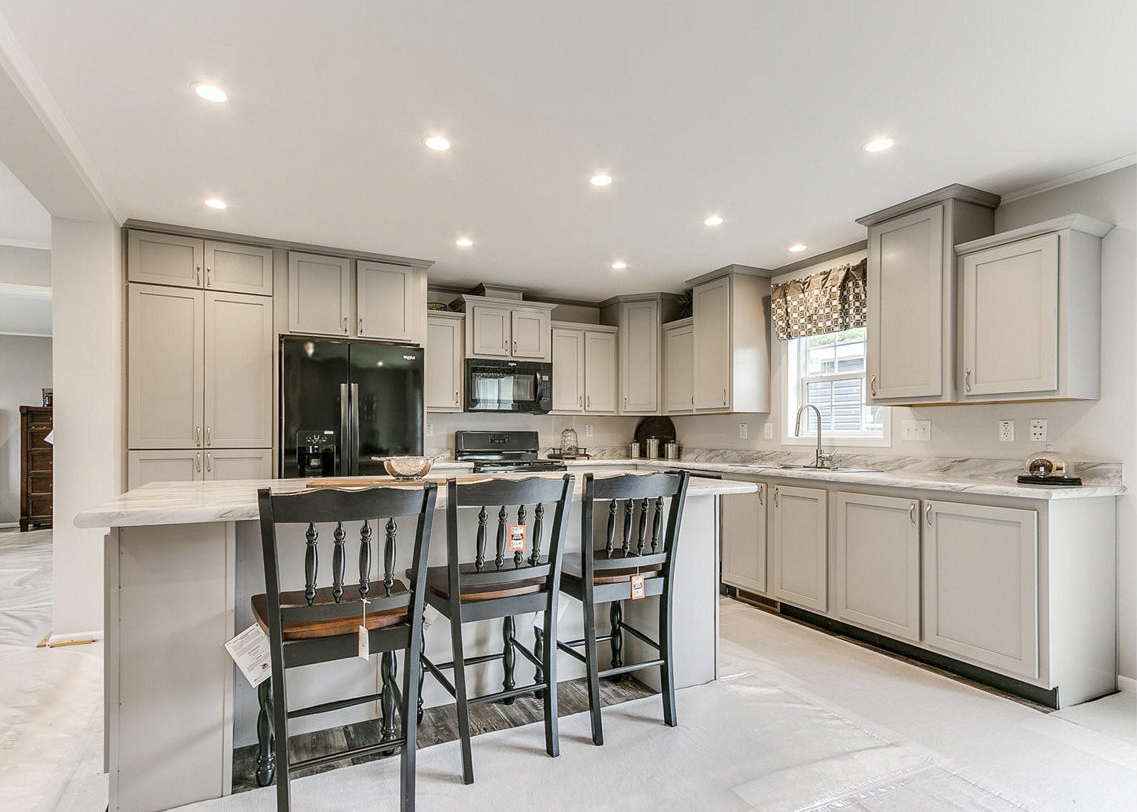 Modular home kitchen by Highland Manufacturing.