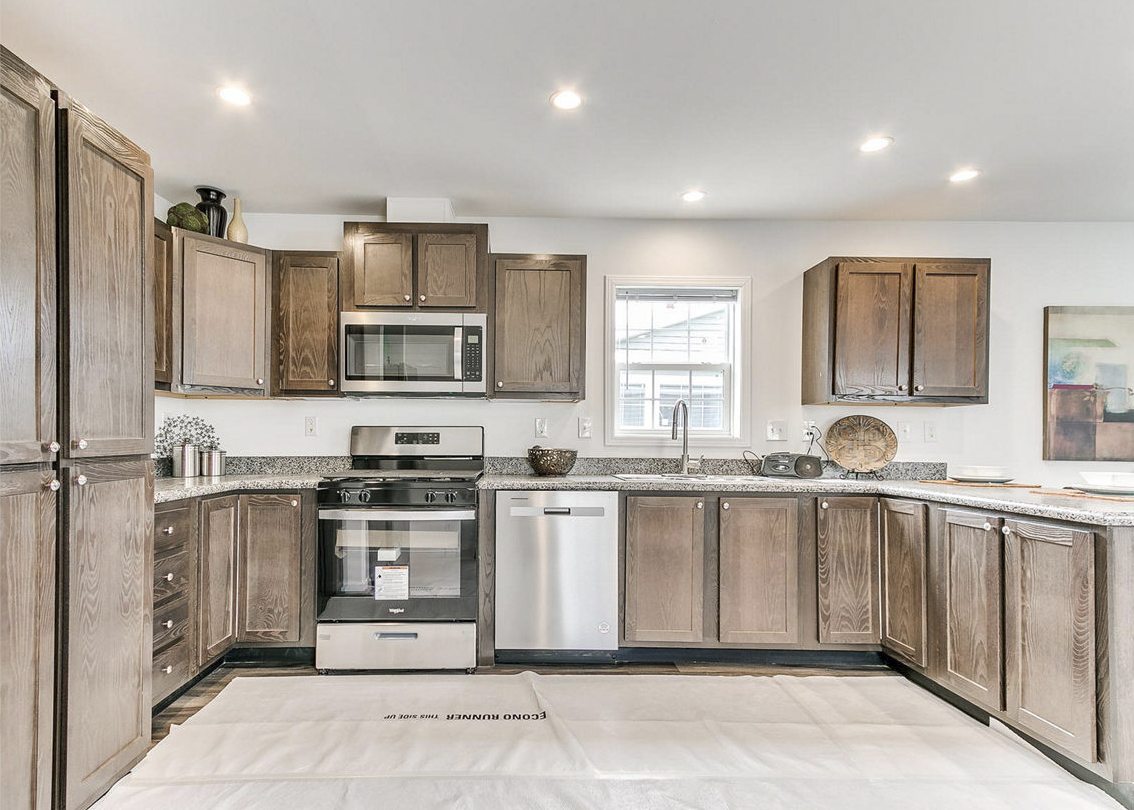 Modular home kitchen by Highland Manufacturing.